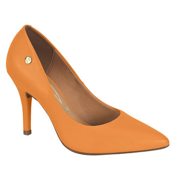 Vizzano 1184-1101 Pointy Toe Pump in Orange Napa